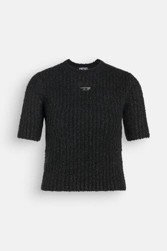 DIESEL Strickshirt schwarz