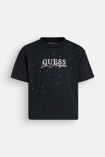 GUESS T-Shirt schwarz