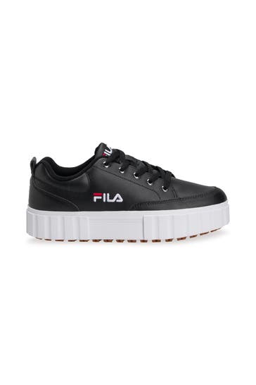FILA Ledersneaker 'Sandblast' schwarz