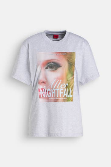 HUGO T-Shirt hellgrau