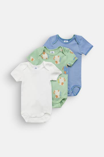 SANETTA 3er-Pack Bodies mehrfarbig