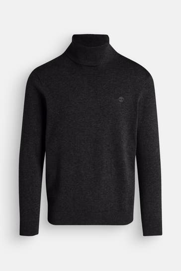 TIMBERLAND Rollkragenpullover schwarz