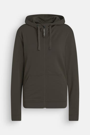 SUPER.NATURAL Sweatjacke dunkelbraun