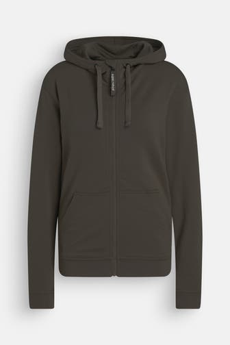 SUPER.NATURAL Sweatjacke dunkelbraun