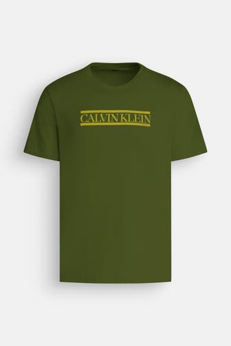 CALVIN KLEIN T-Shirt dunkelgrün