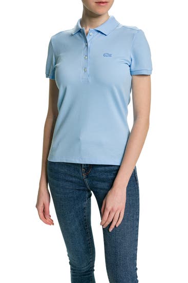 LACOSTE - Polo-Shirt hellblau