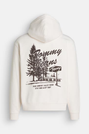 TOMMY HILFIGER Hoodie 'Novelty' ecru