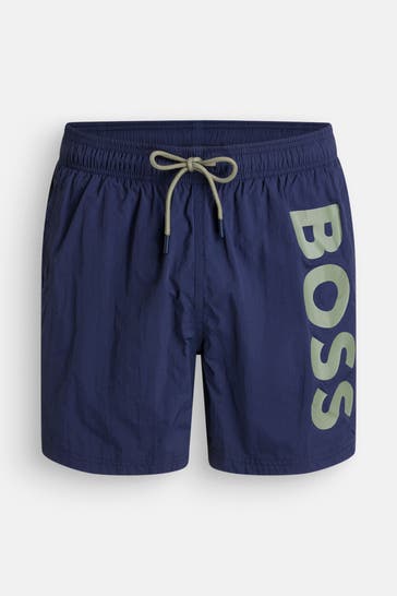 BOSS Badeshorts 'Octupus' marine