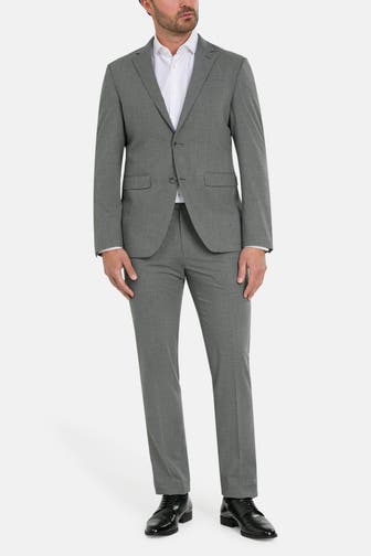 HECHTER Paris Anzug grau Slim Fit