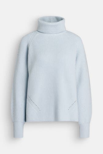 RIANI Rollkragenpullover hellblau