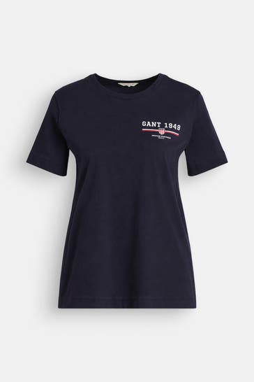 GANT T-Shirt nachtblau