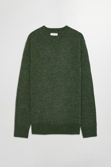 NN07 Wollmix-Pullover 'Lee' moosgrün