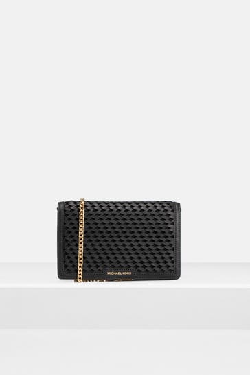 MICHAEL MICHAEL KORS Umhängetasche 'Flap Chin' schwarz