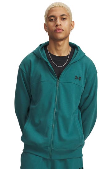 UNDER ARMOUR 'Rival' petrol-coloured Fleece Jacket
