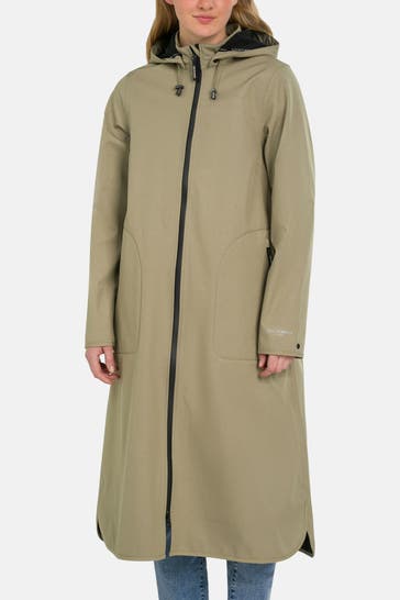 ILSE JACOBSEN Regenmantel graugrün