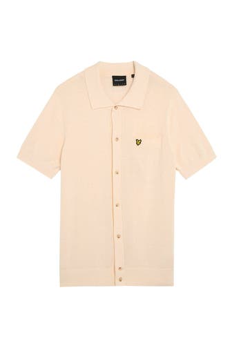 LYLE&SCOTT Feinstrick-Hemd creme