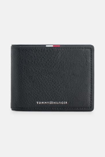 TOMMY HILFIGER Black leather wallet