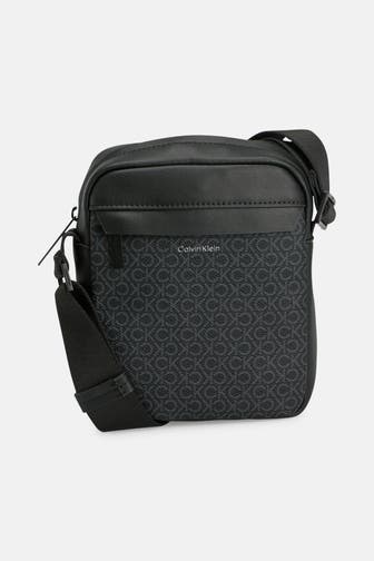 CALVIN KLEIN Umhängetasche schwarz gemustert