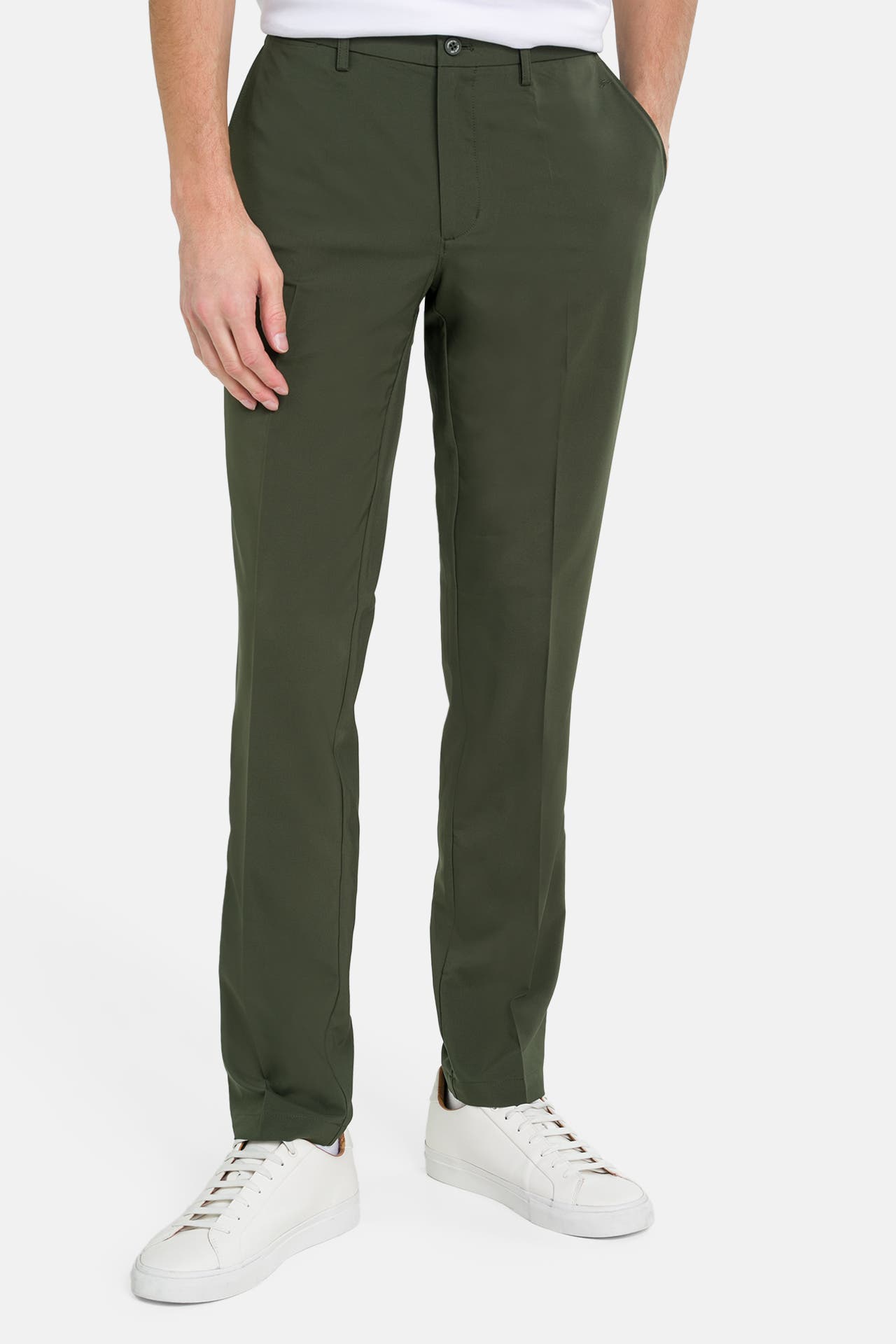 J.LINDEBERG SPORTSWEAR Stoffhose 'Elof' khaki, Bild 1