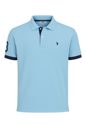 U.S. POLO ASSN. Polo-Shirt hellblau