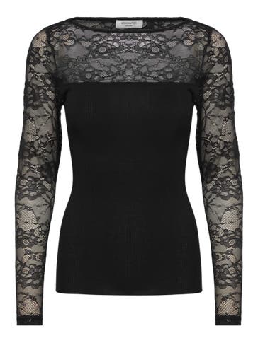 ROSEMUNDE Longsleeve schwarz