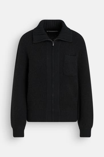 (THE MERCER) N.Y. Kaschmirmix-Jacke schwarz