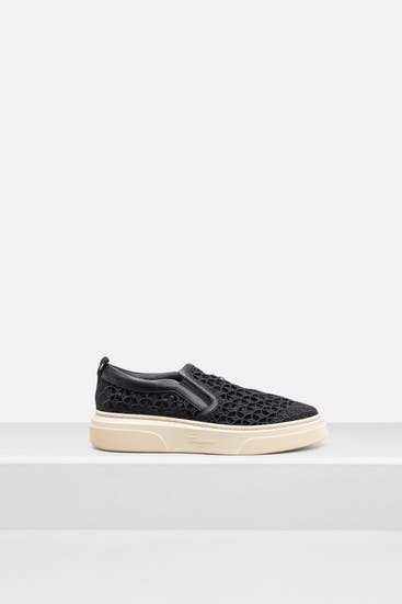FERRAGAMO - Slip-On Sneaker 'Cassina' schwarz