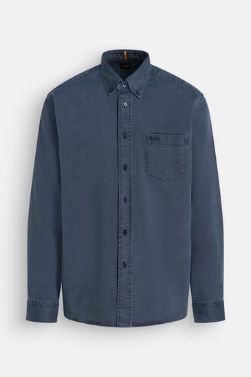 BOSS Overshirt 'Lambey' dunkelblau