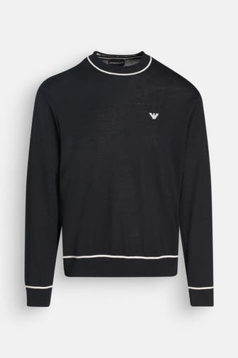 EMPORIO ARMANI Wollpullover nachtblau