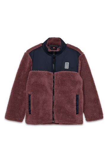 LEGO WEAR Teddy-Fleecejacke 'LWScout' beere
