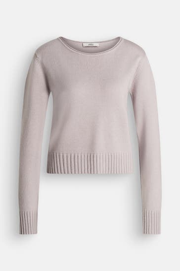 0039 ITALY Strickpullover 'Romy' hellgrau