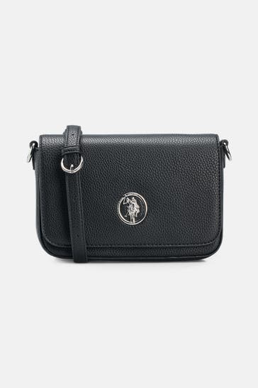 U.S. POLO ASSN. Umhängetasche 'Paisley' schwarz