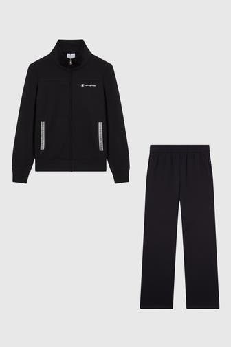 CHAMPION Set: Sweatjacke und Joggpants schwarz