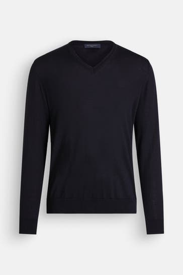 DANIELE FIESOLI Wollpullover nachtblau