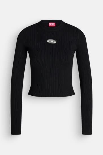 DIESEL Longsleeve schwarz