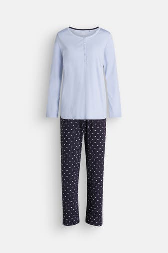 CALIDA Pyjama zweifarbig