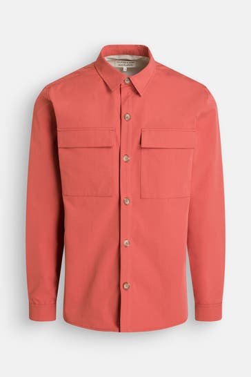 COLOURS & SONS Overshirt rostrot