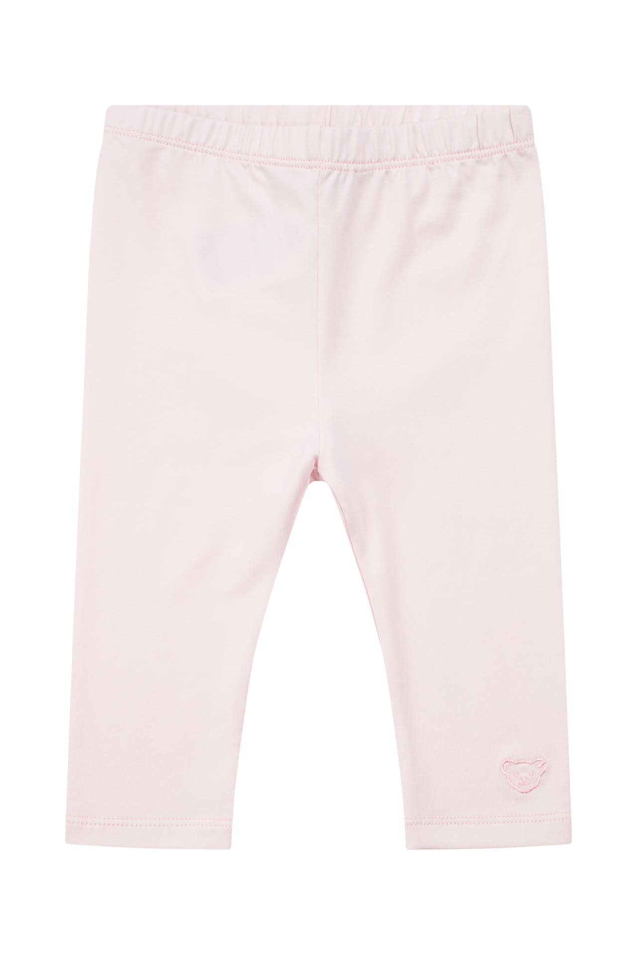 Steiff Mädchen Lang Leggings – Aus Weichem Sweat, Mit Teddybär-Stickerei, Farbe Navy
