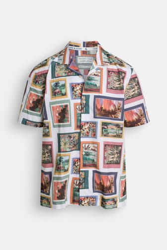 COLOURS & SONS Kurzarm-Hemd 'Hawaii' gemustert