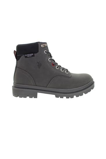 U.S. POLO ASSN. Schnürstiefel 'Berlin' grau