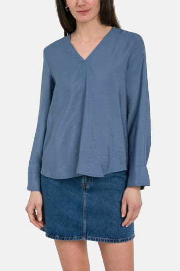 MARC O'POLO Casual-Bluse graublau