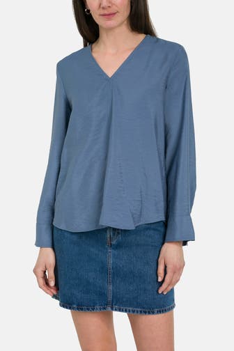 MARC O'POLO Casual-Bluse graublau