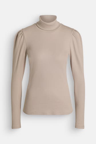 GESTUZ Rollkragenoberteil 'Drew' beige