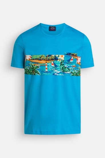 PAUL & SHARK - T-Shirt türkis