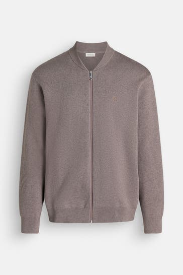 CALVIN KLEIN Strickjacke greige