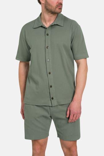 DANIELE FIESOLI Kurzarmhemd jade