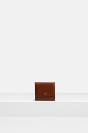 A.P.C. Geldbörse 'Compact Lois' rotbraun