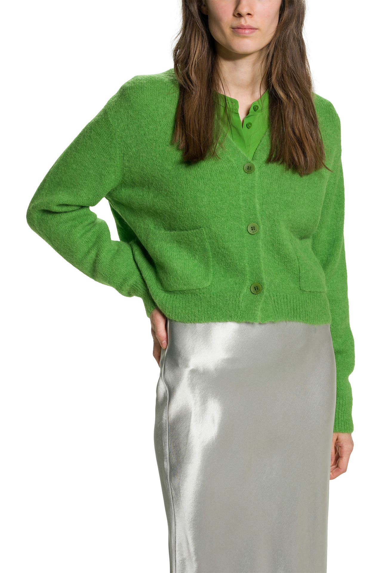 Luisa Cerano T Green Printed Scarf 878432 9209 7019