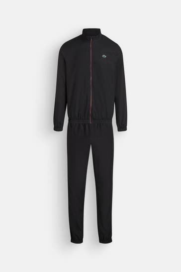 LACOSTE Trainingsanzug schwarz