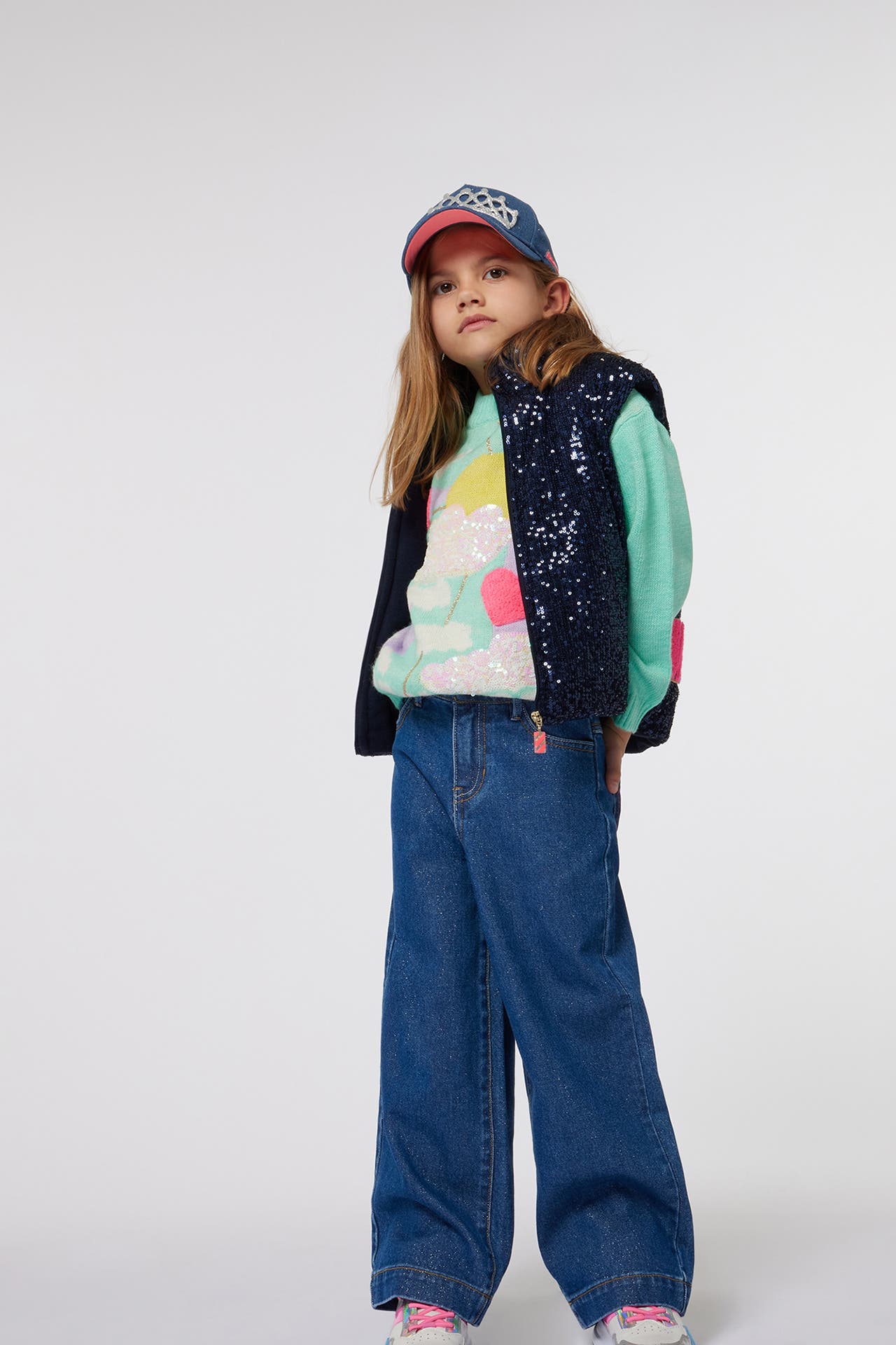 BILLIEBLUSH Jeans dunkelblau wide, Bild 1